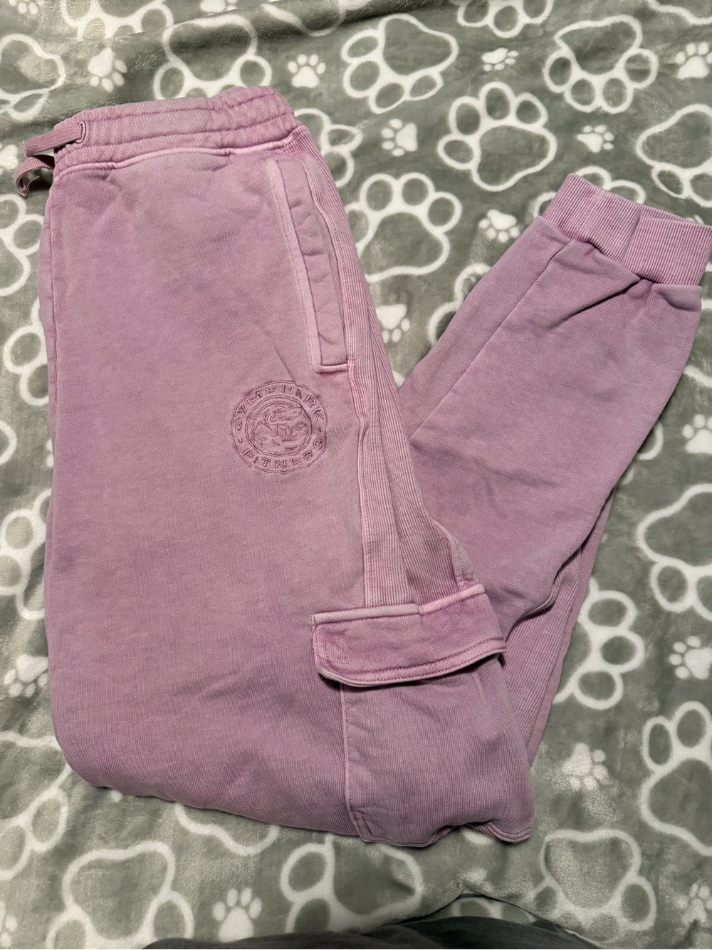 Gymshark Lavender Cargo Track Joggers